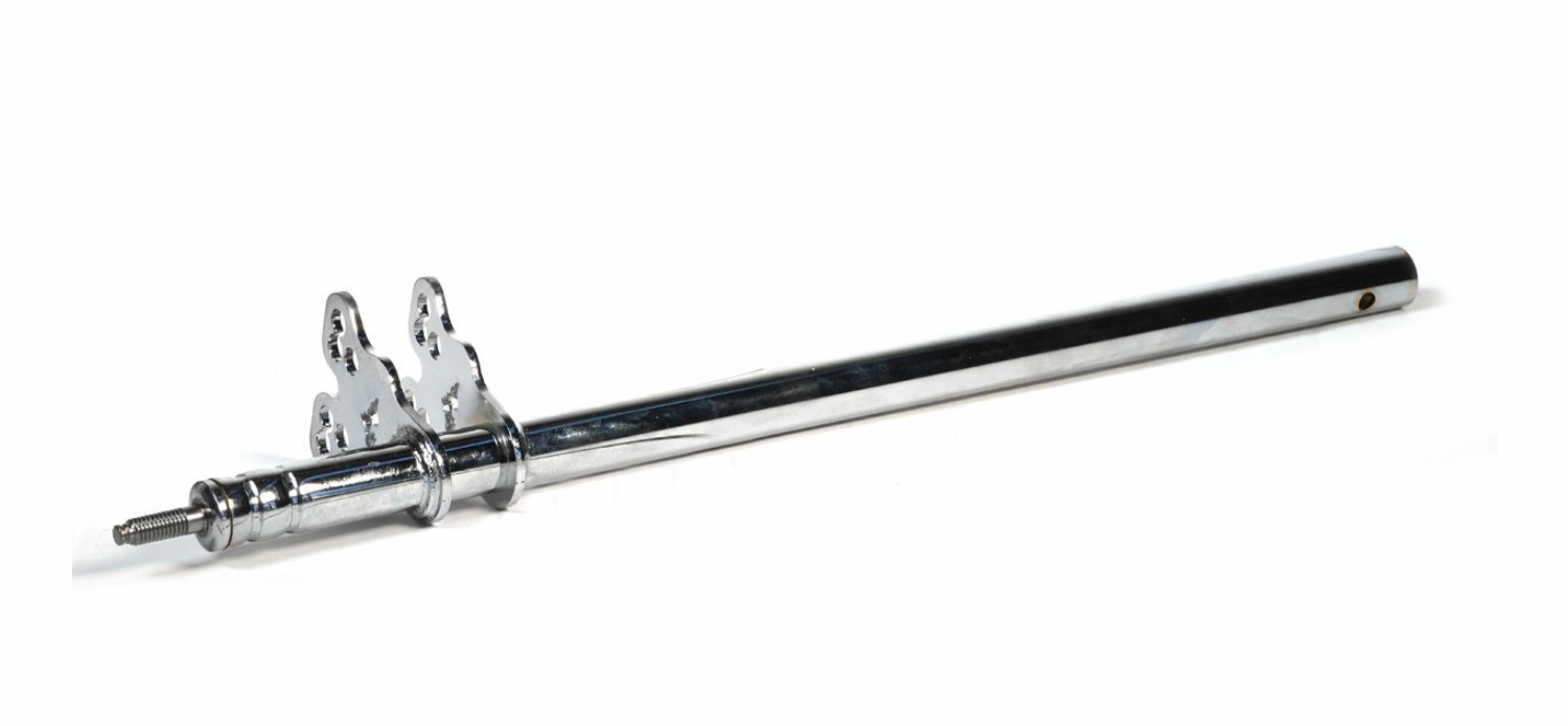 Kart Republic Mini Kart Steering Wheel Column 420Mm Mini Chrome